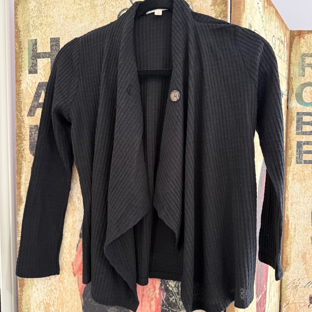 Ladies Shawl Collar Cardigan, Sz M, Like New Lightweight